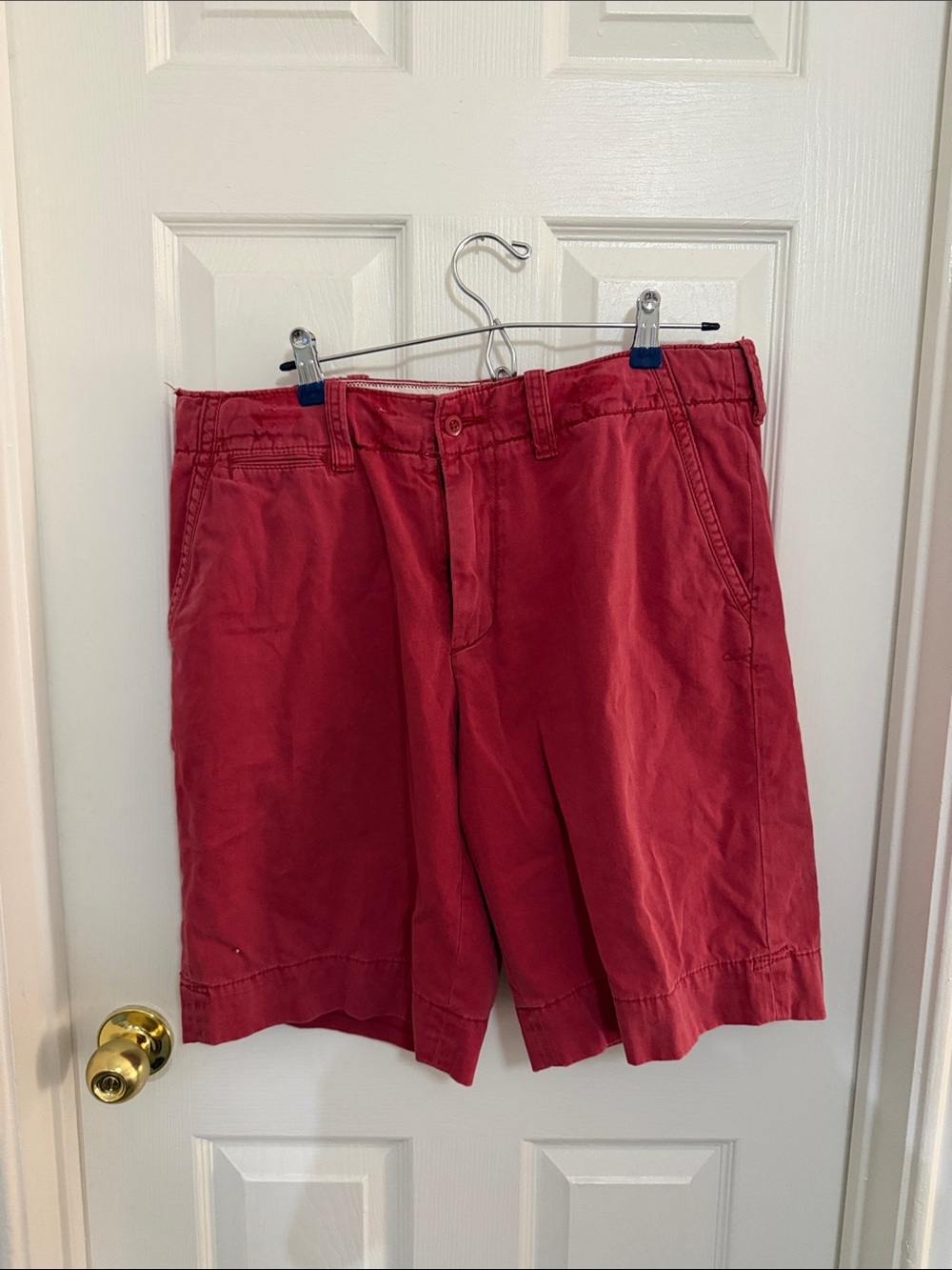 Polo by Ralph Lauren Men's Red Flat-Front Shorts